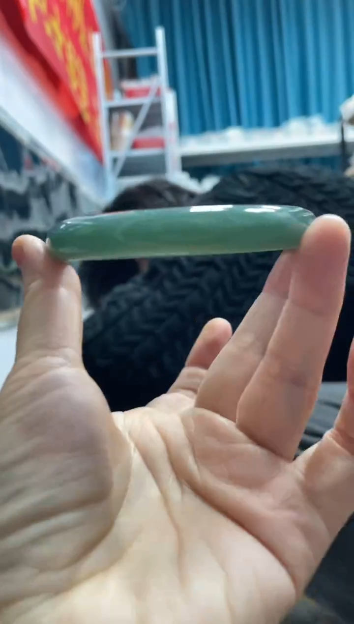 【闪购商品】和田玉颈饰未镶嵌A13且末蓝正圈64