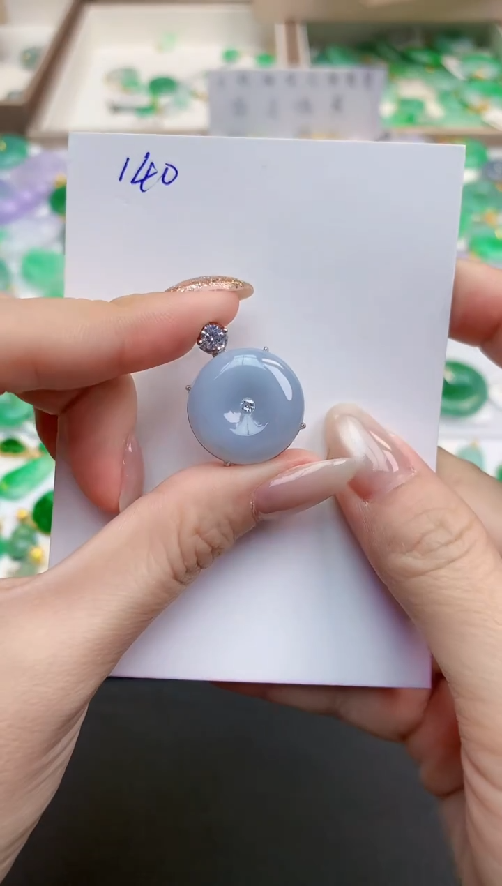 颈饰未镶嵌翡翠天然缅甸A货翡翠