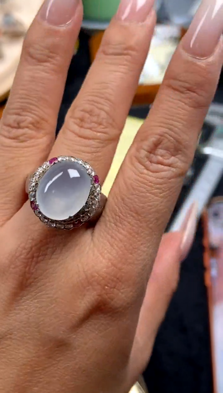 未镶嵌定制翡翠18天然缅甸A货翡翠蛋面