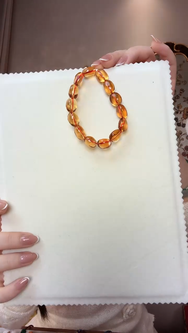 【闪购商品】水晶手链未镶嵌黄水晶手串