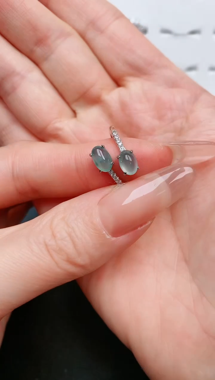 【闪购商品】翡翠戒指银S925镶嵌....