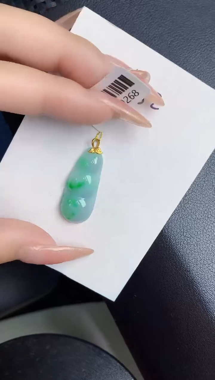 【闪购商品】翡翠颈饰18K金镶嵌000000000