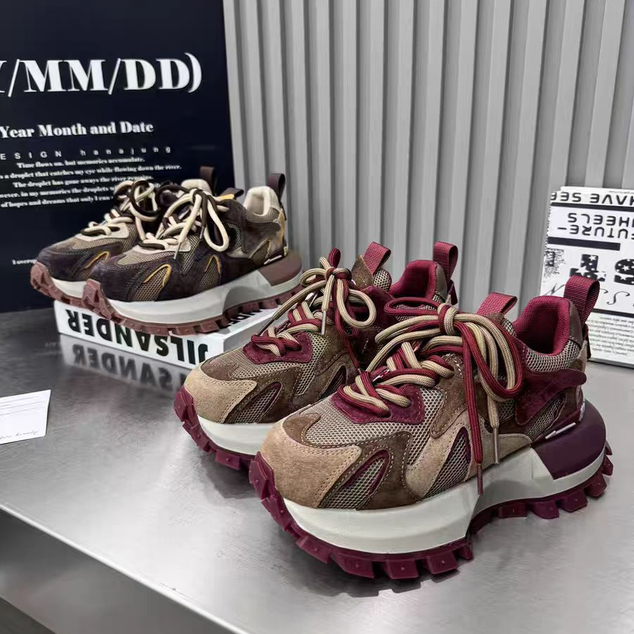 【Q】欧货2025秋季新款时尚百搭小个子增高松糕厚底休闲运动老爹