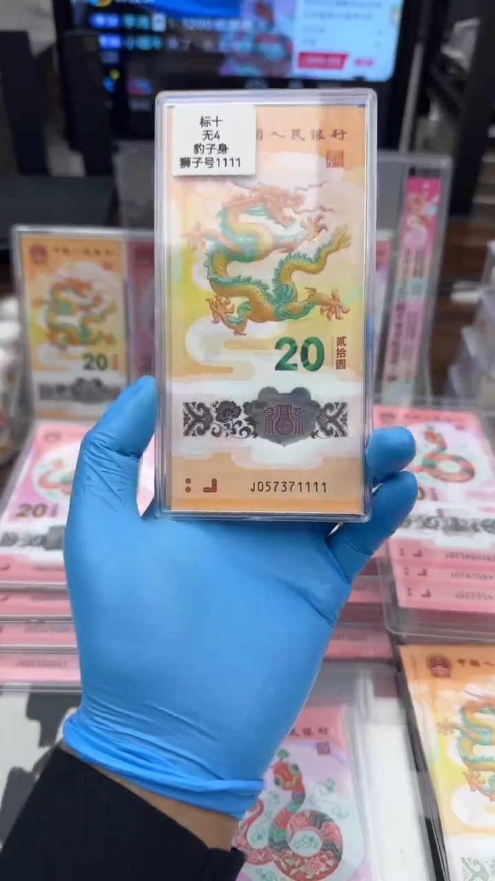 【闪购商品】塑料龙钞标十一组057371111