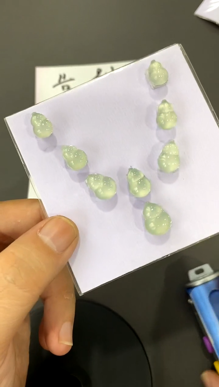 【闪购商品】定制翡翠未镶嵌葫芦一套
