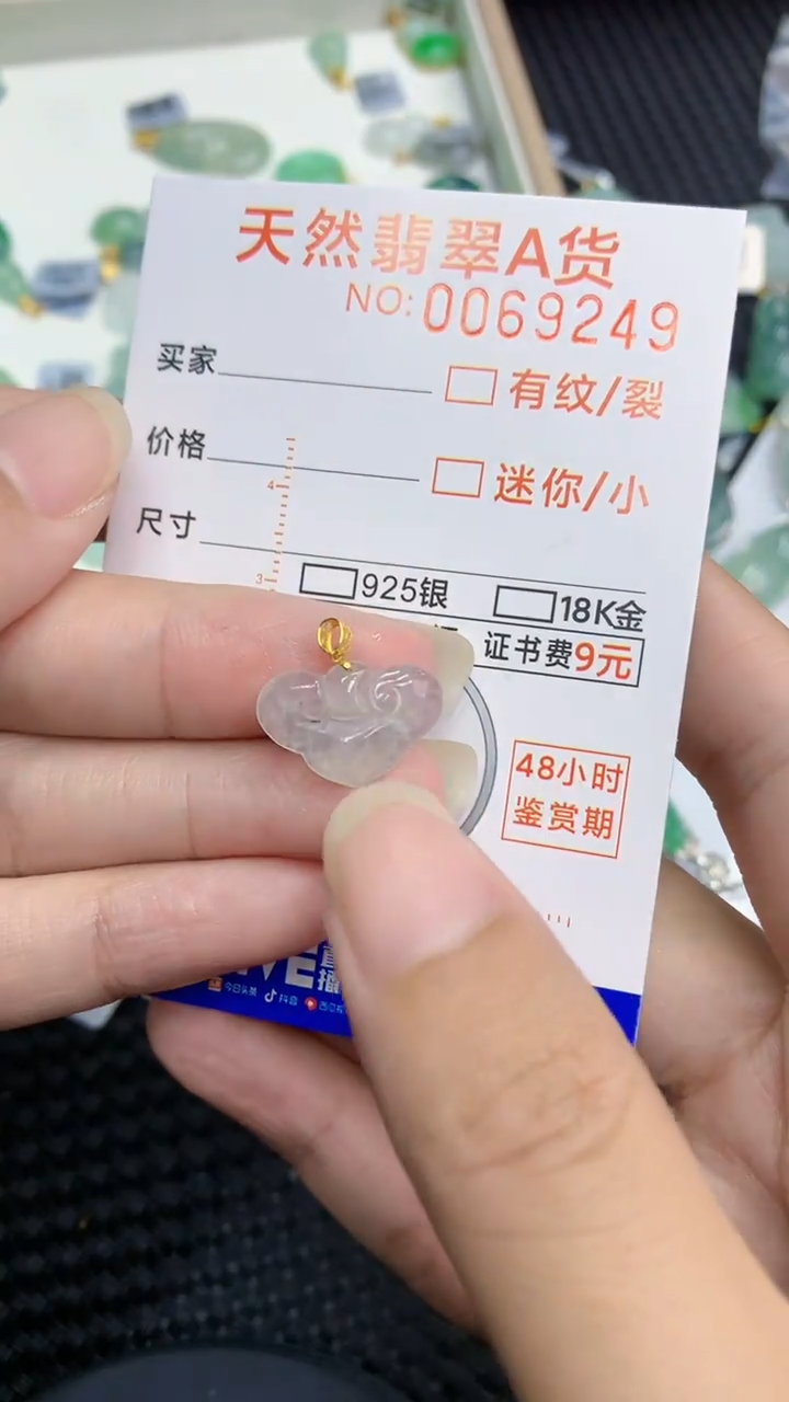 【闪购商品】翡翠颈饰18K金镶嵌            8