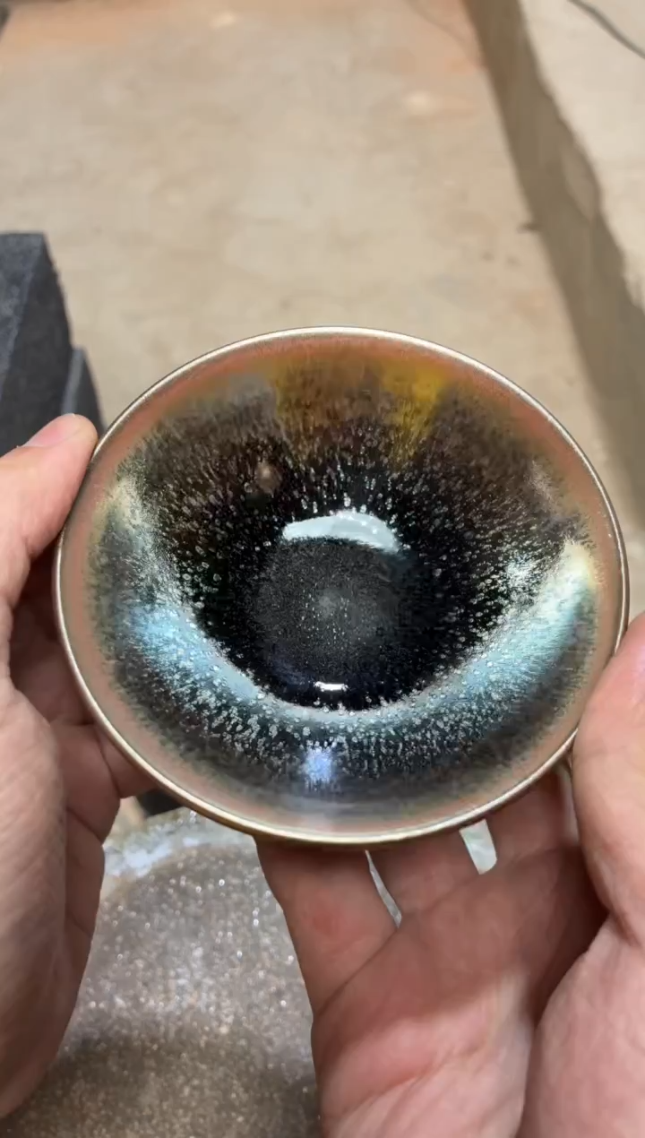 茶盏真柴烧建盏换点柴火