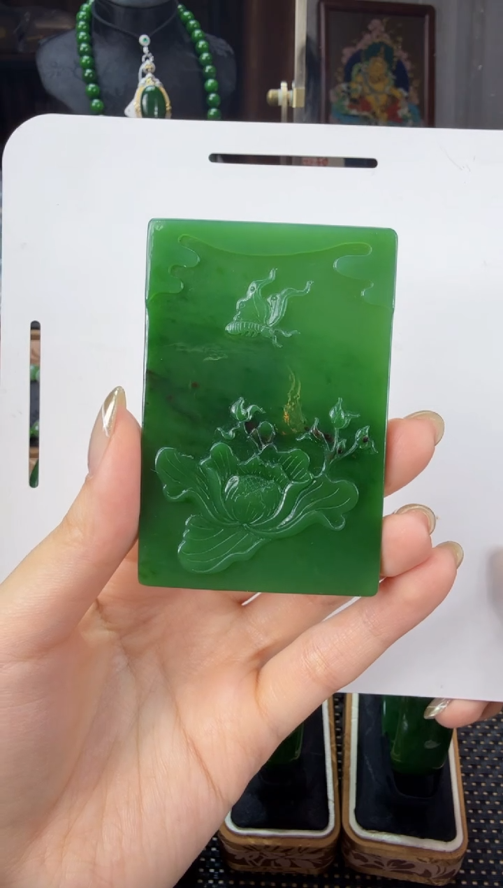【闪购商品】和田玉（碧玉）吊坠(不含链)未镶嵌 
