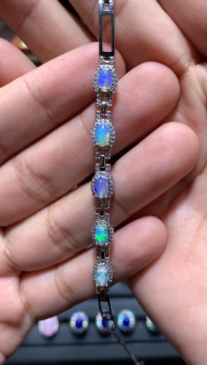 【闪购商品】欧泊手链未镶嵌G46【所见即所得】