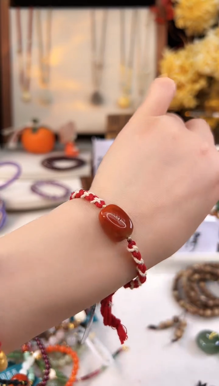 【闪购商品】南红玛瑙手饰18K金镶嵌@@C921C014706