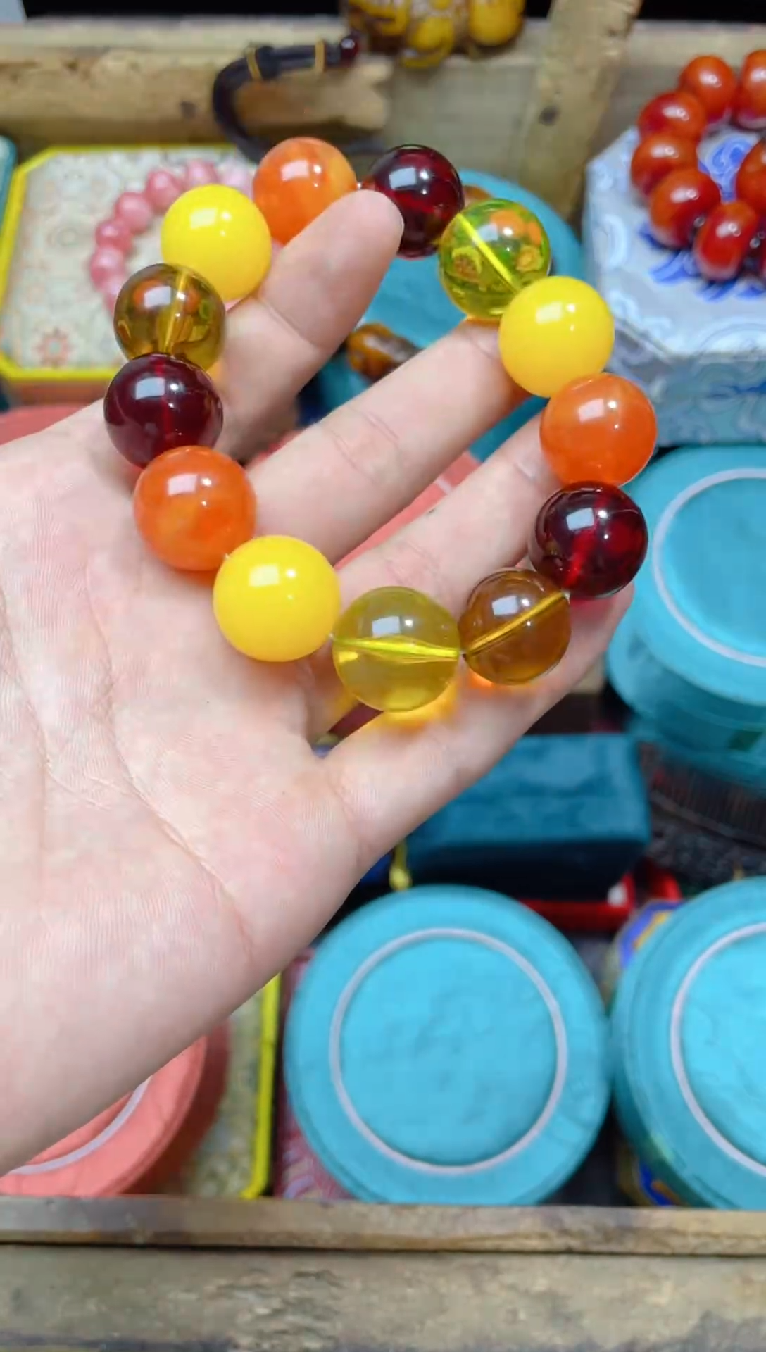 未镶嵌琥珀手链点击链接下单即可