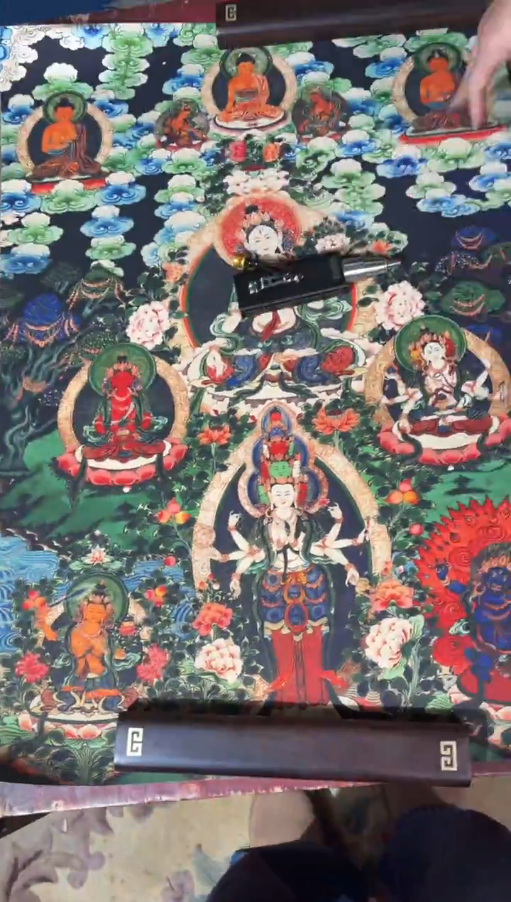 卷轴画龙妹的唐卡tk16