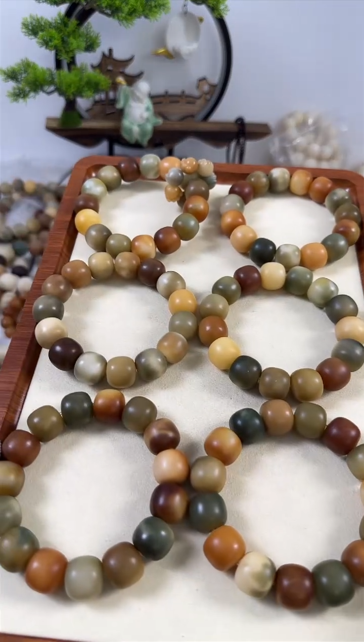 【闪购商品】白玉菩提手串17*手工干磨浓郁多宝桶珠大卡