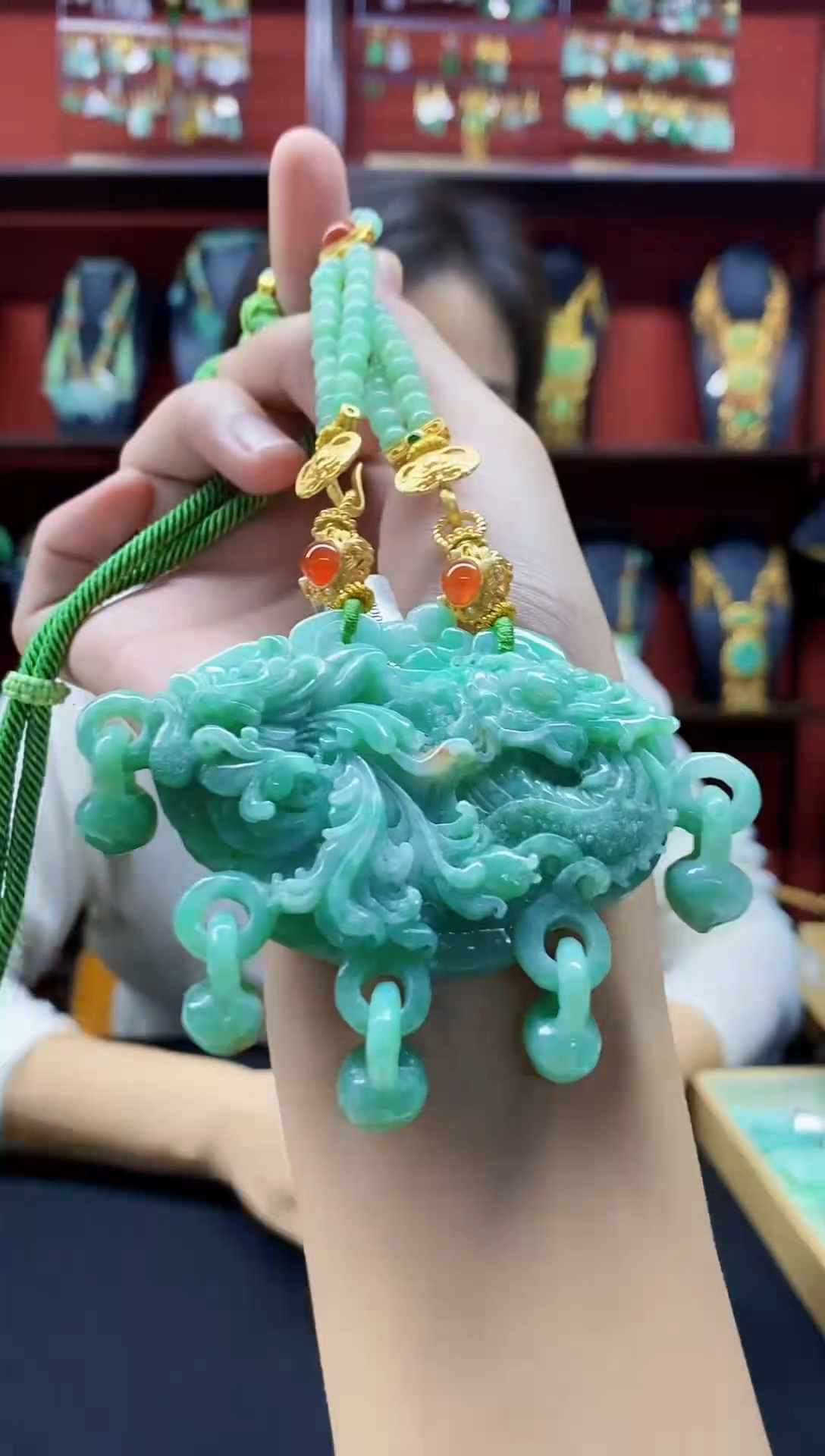 颈饰未镶嵌翡翠翡翠吊坠