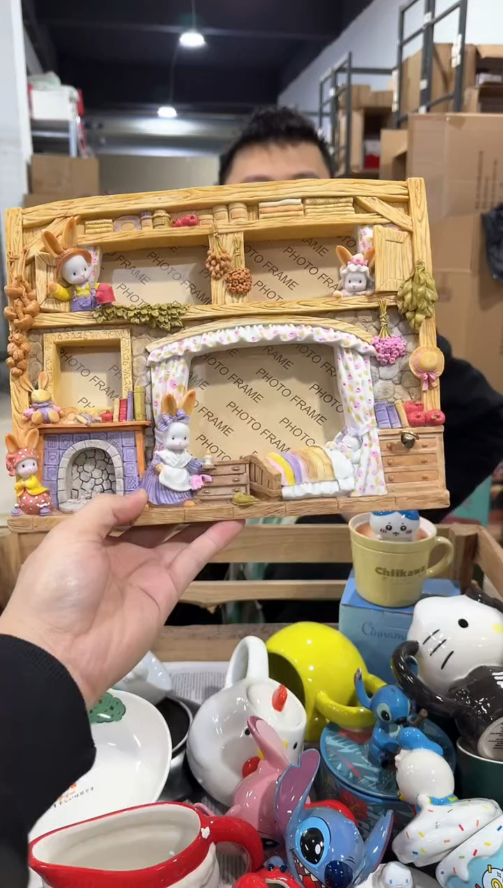 瓷片b款大号原盒时髦兔音乐相框