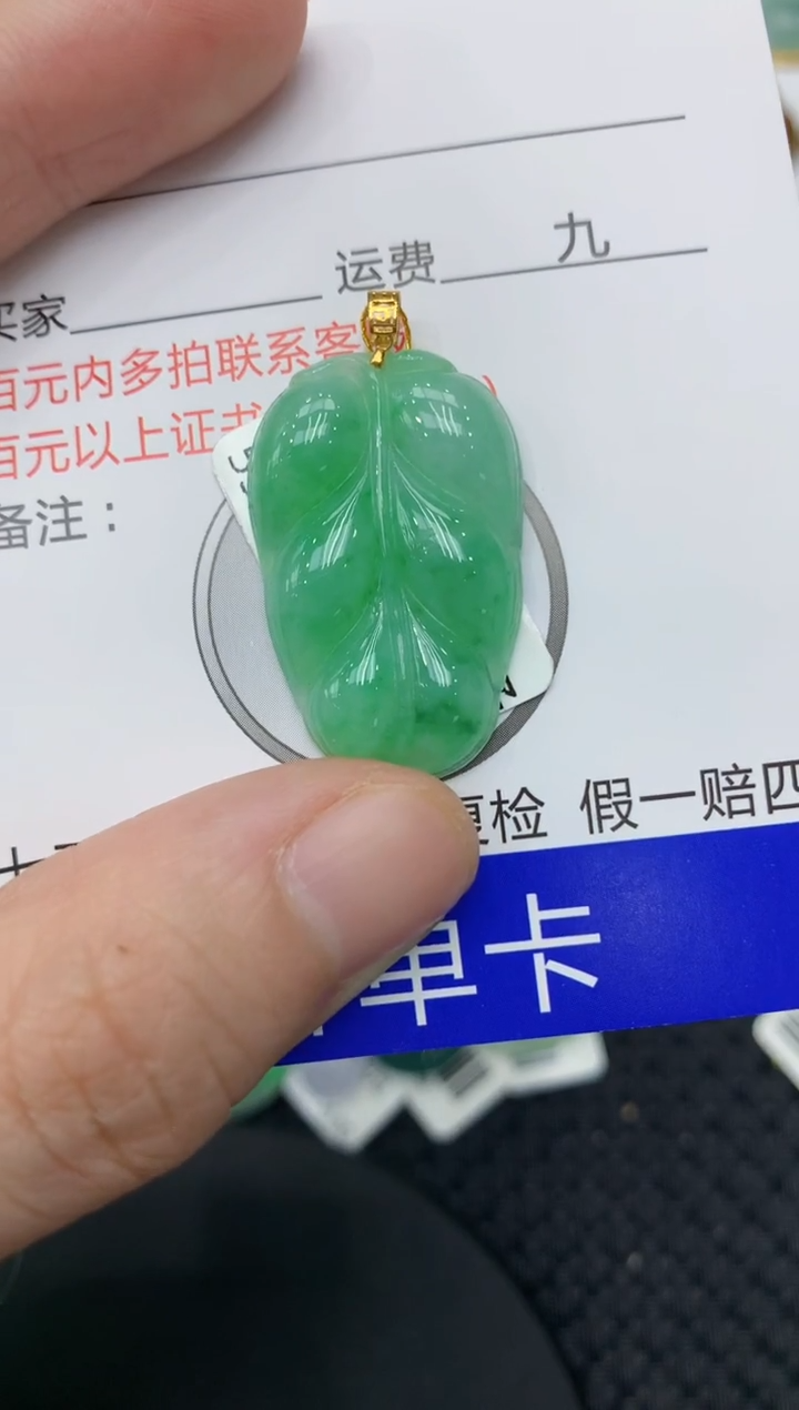 【闪购商品】翡翠颈饰18K金镶嵌11111111