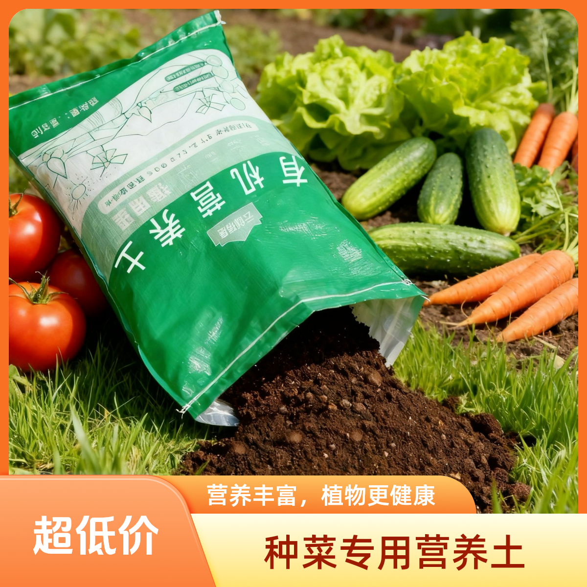 蔬菜家庭种菜养花营养土批发种植有机肥营养土种菜专用泥土