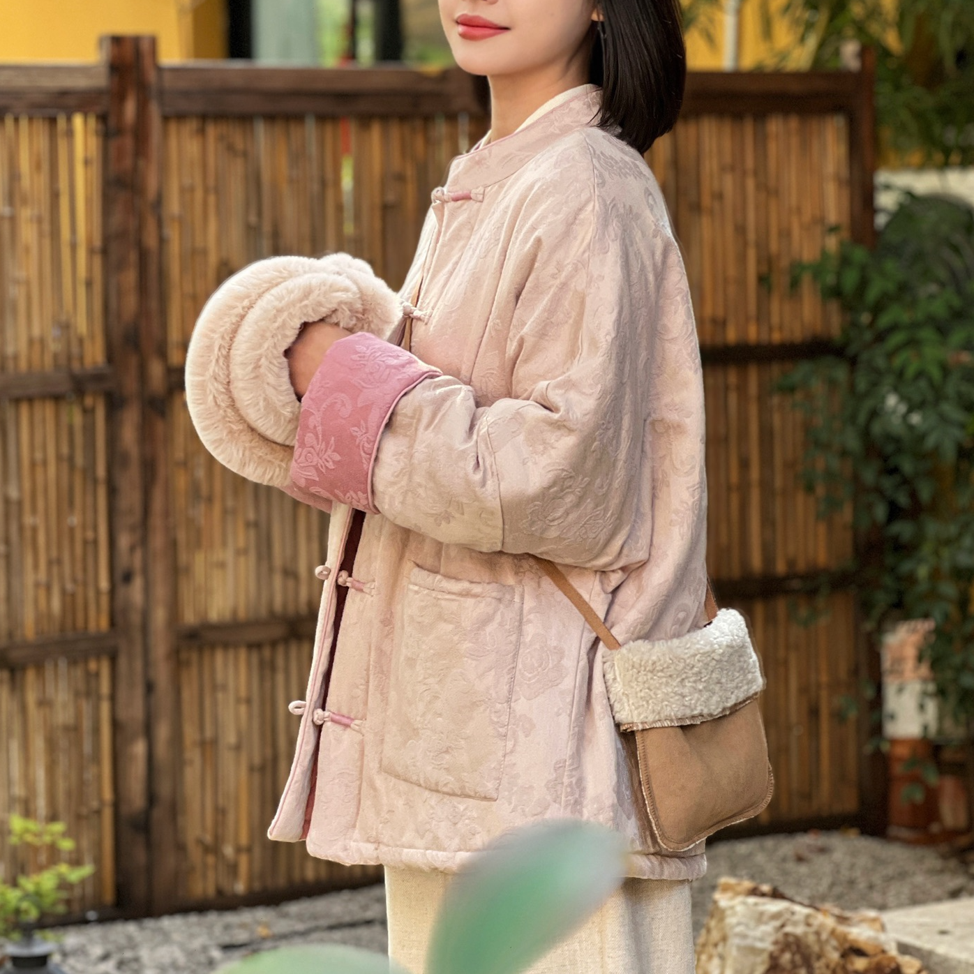 【新疆棉花棉袄】新中式国风加厚棉花袄棉服上衣外套长绒棉芯