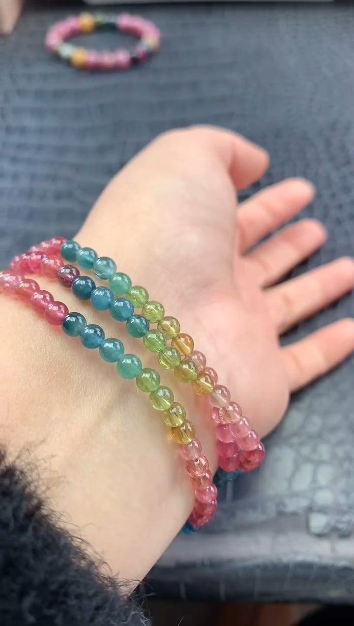 未镶嵌手串碧玺多样性发一条