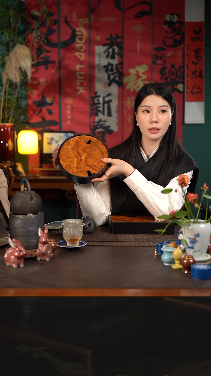 【闪购商品】杯君心福利大漆双层储水干泡圆