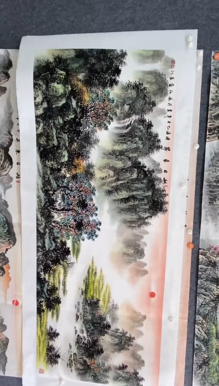 国画W**帅沈泳江 手绘 小六尺180*70cm