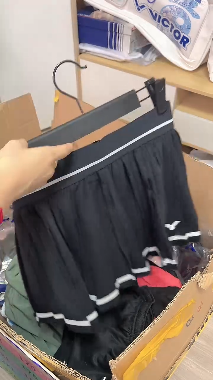 VICTOR威克多正品   短裙黑色XL