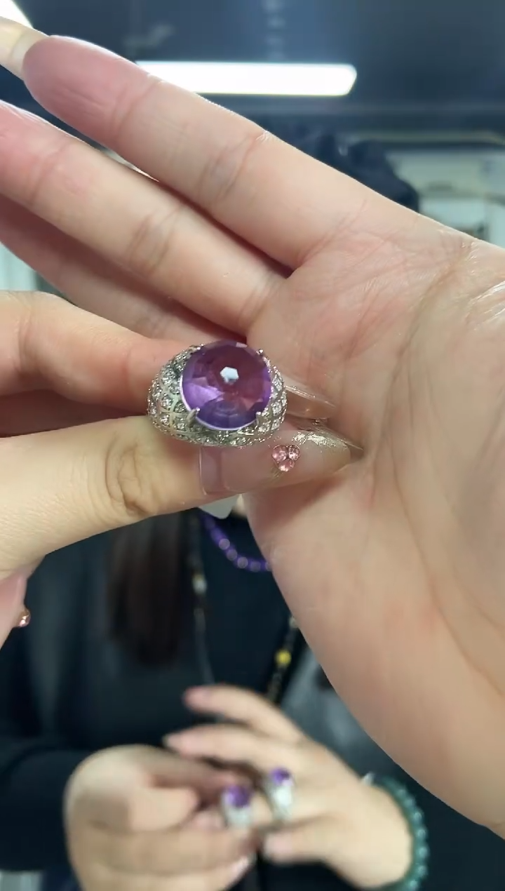 【闪购商品】水晶戒指未镶嵌多样性发其一颜色微差