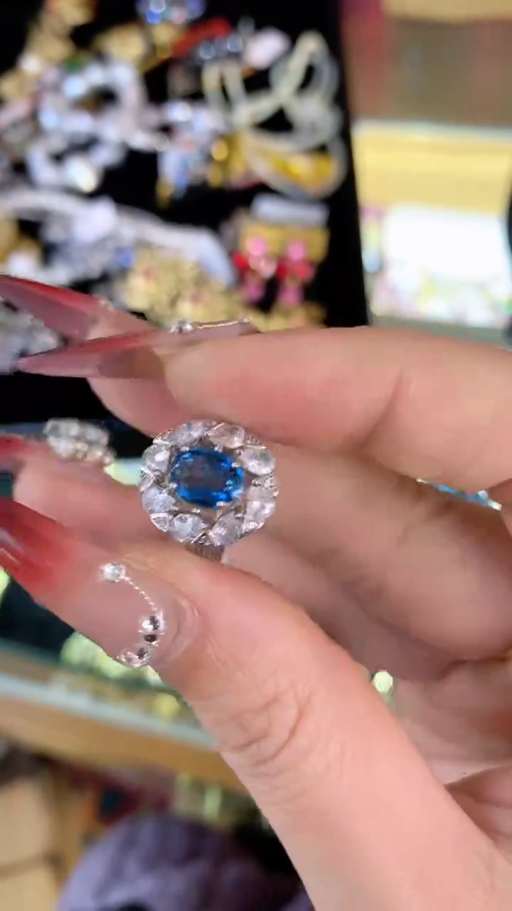 【闪购商品】托帕石戒指银S925镶嵌楚楚中古珠宝甄选不退换