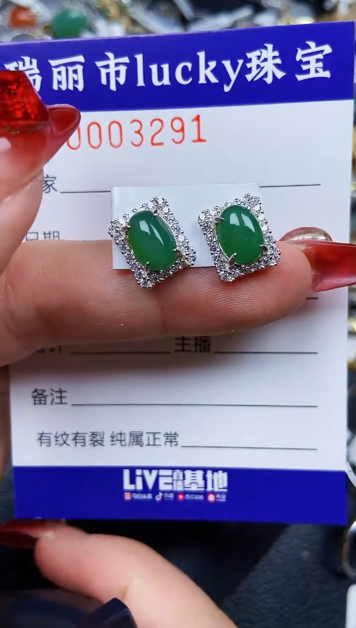 【闪购商品】翡翠颈饰银S925镶嵌3291