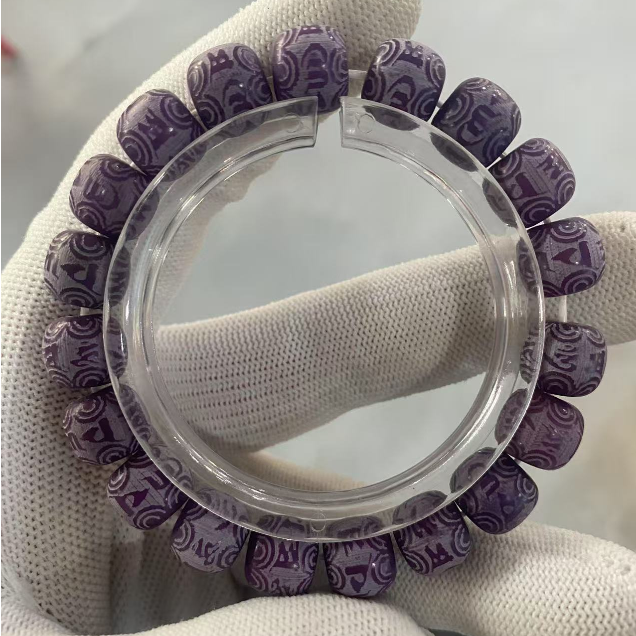 P181 菩提回纹老型珠1.1cm单圈手串