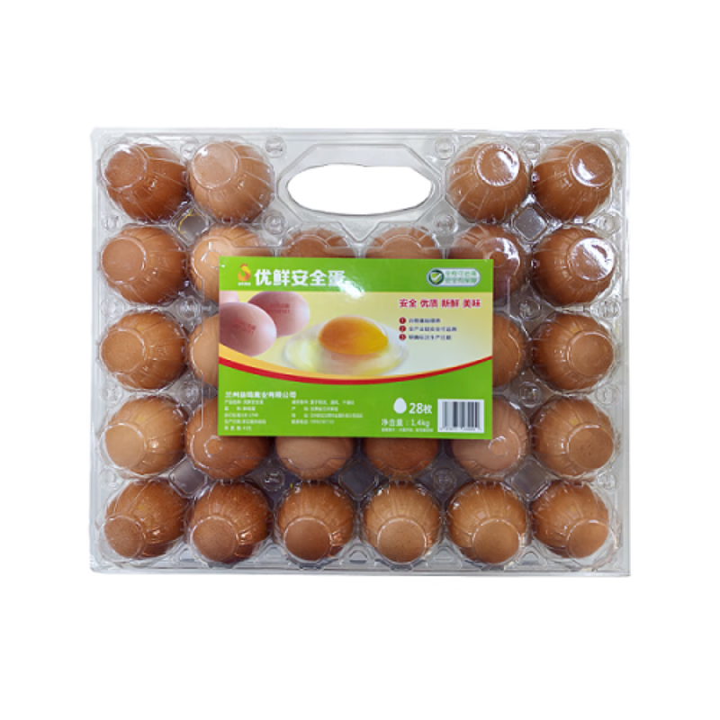 优鲜安全蛋 28枚/盒