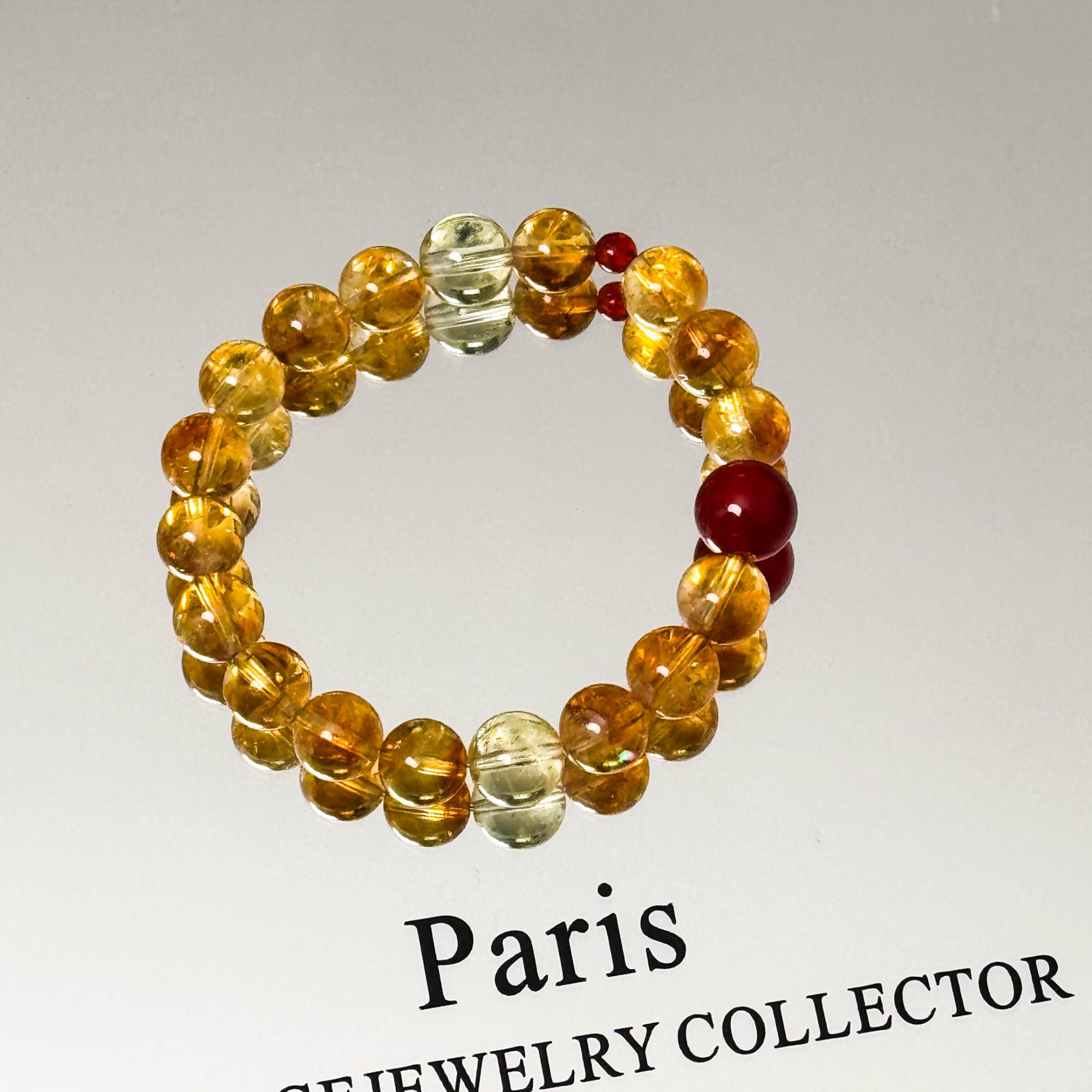 【琥珀鎏金】黄塔晶+黄水晶 颜色微差