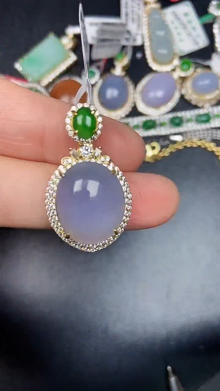 银S925镶嵌戒指翡翠2590