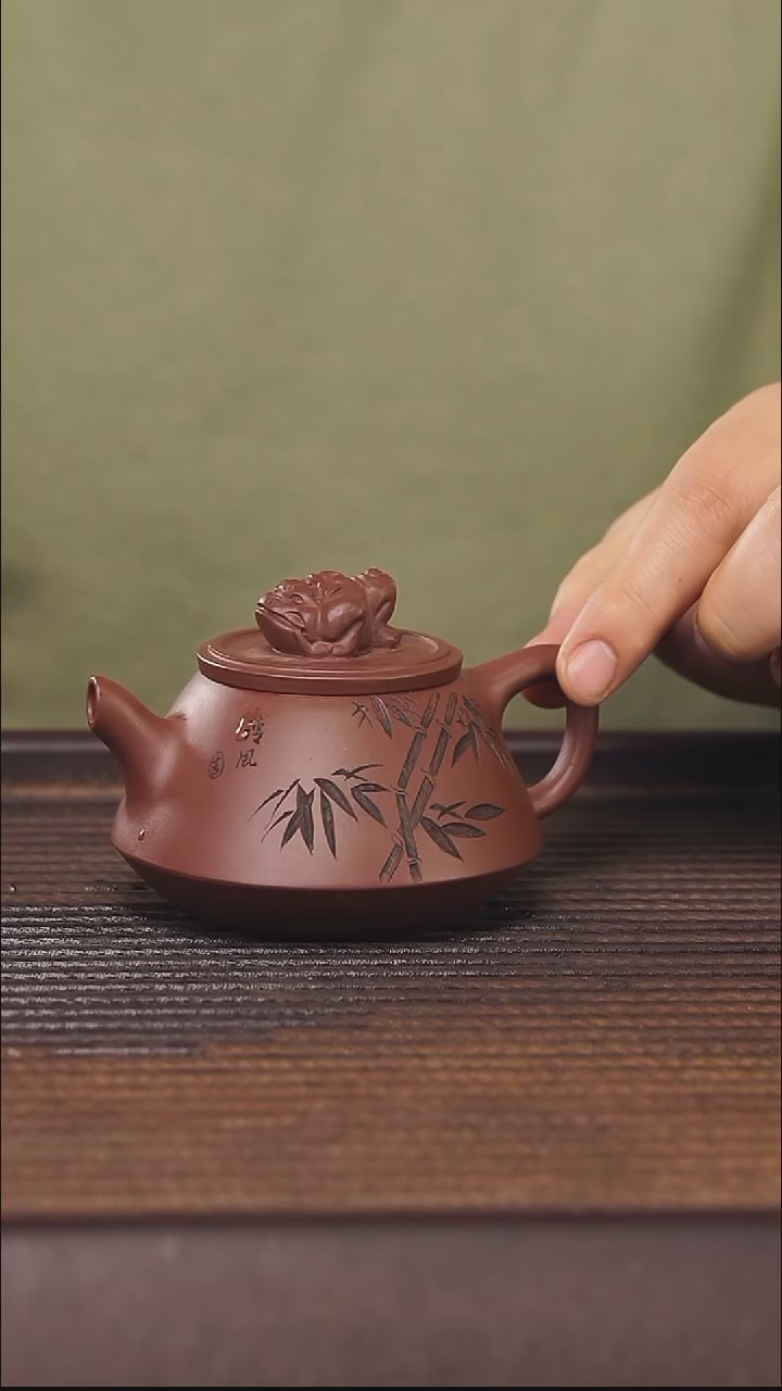 【闪购商品】紫砂茶壶150cc深井老紫泥顾氏手工紫砂