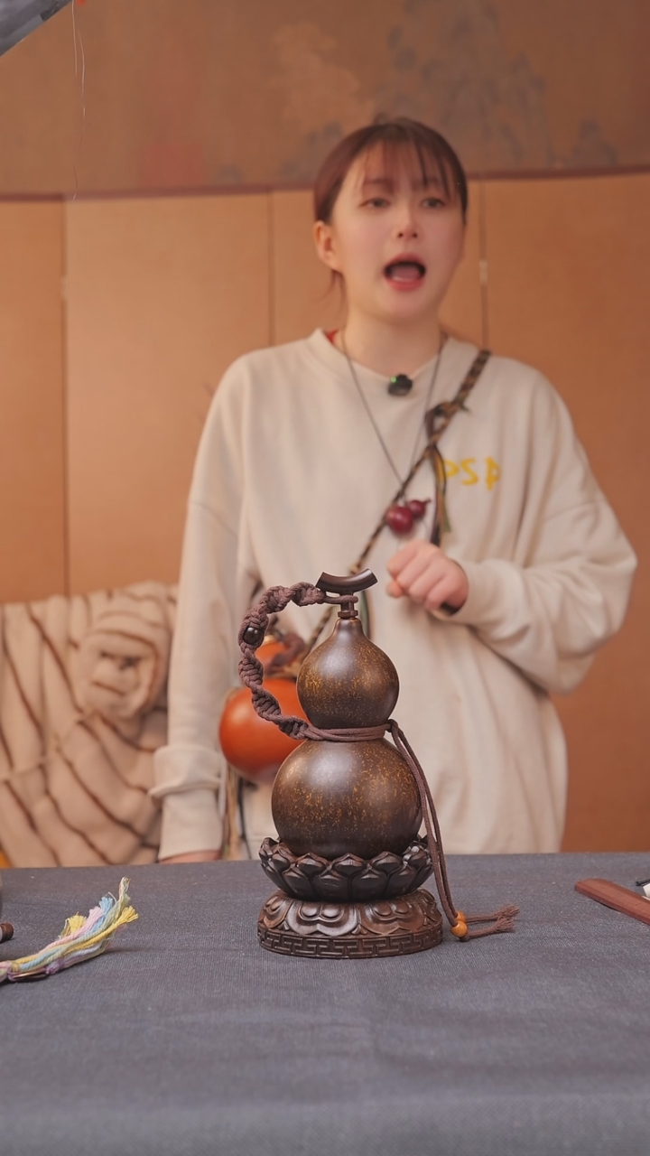 305号链接精品大漆葫芦现货现发[一物一拍]不包含莲花底座