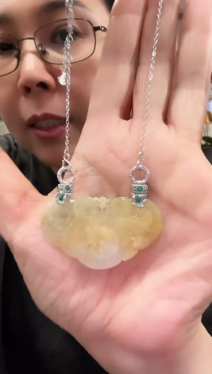 颈饰未镶嵌翡翠国风