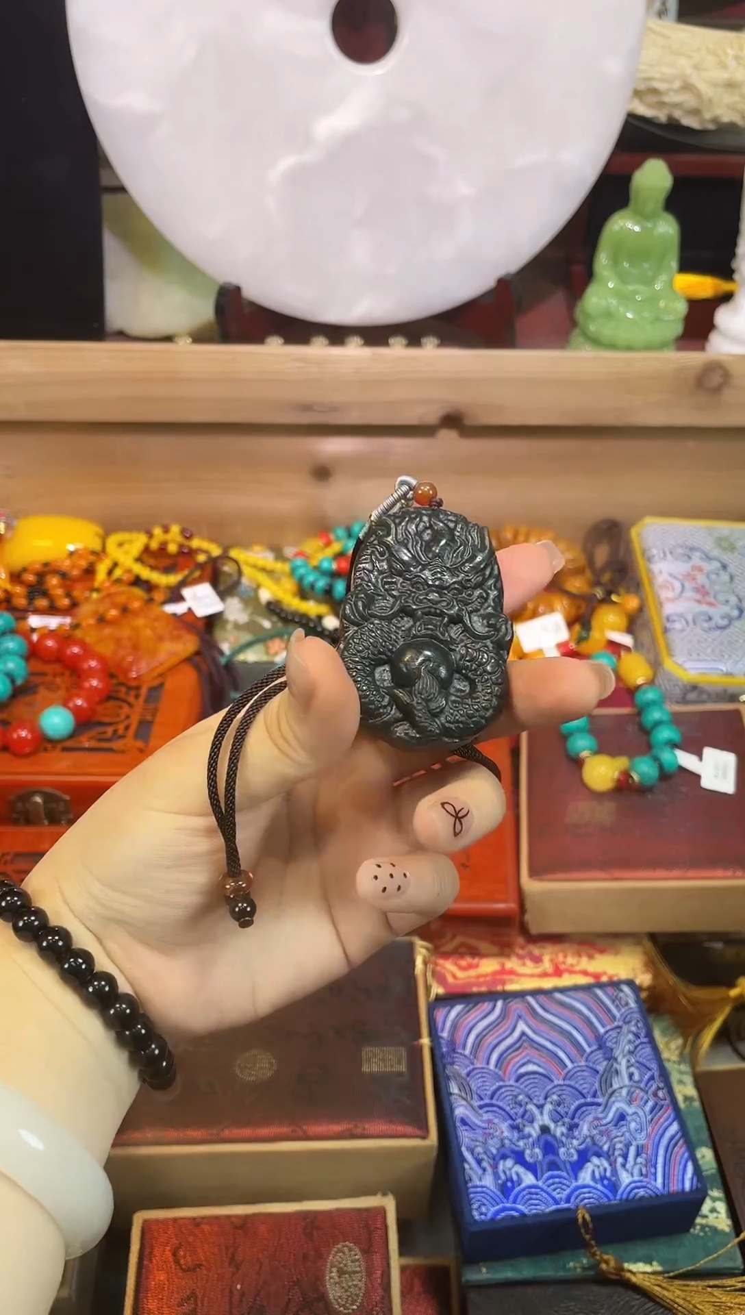 【闪购商品】和田玉（青玉）001未镶嵌李总专属链接手串--