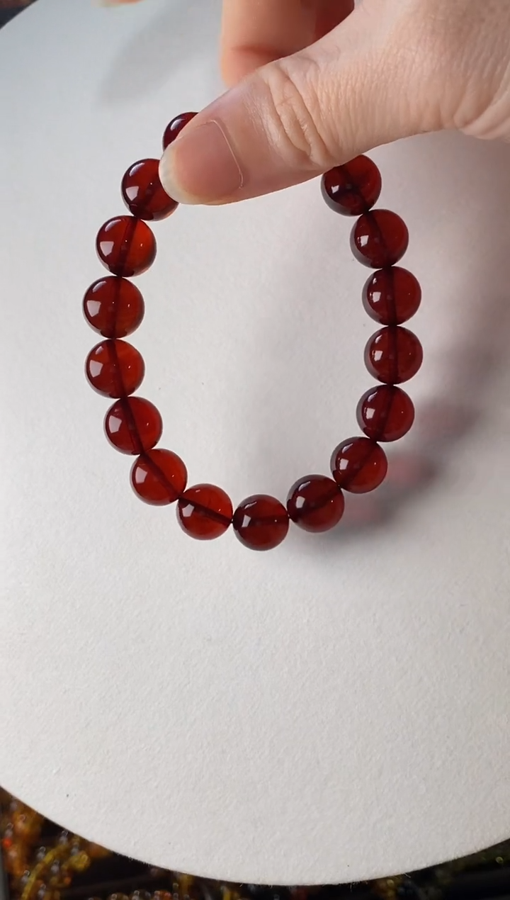 【闪购商品】未镶嵌琥珀手链血珀手串11++