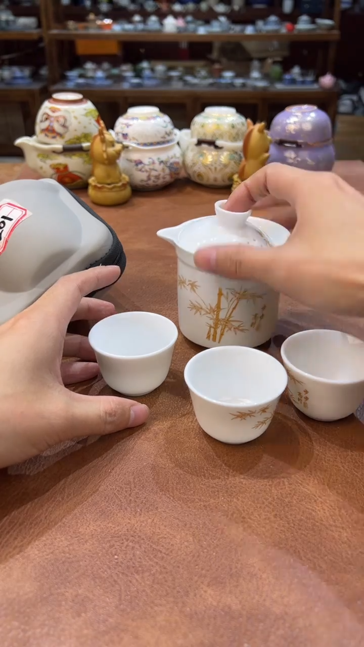 真的很便宜会开片的旅行茶具