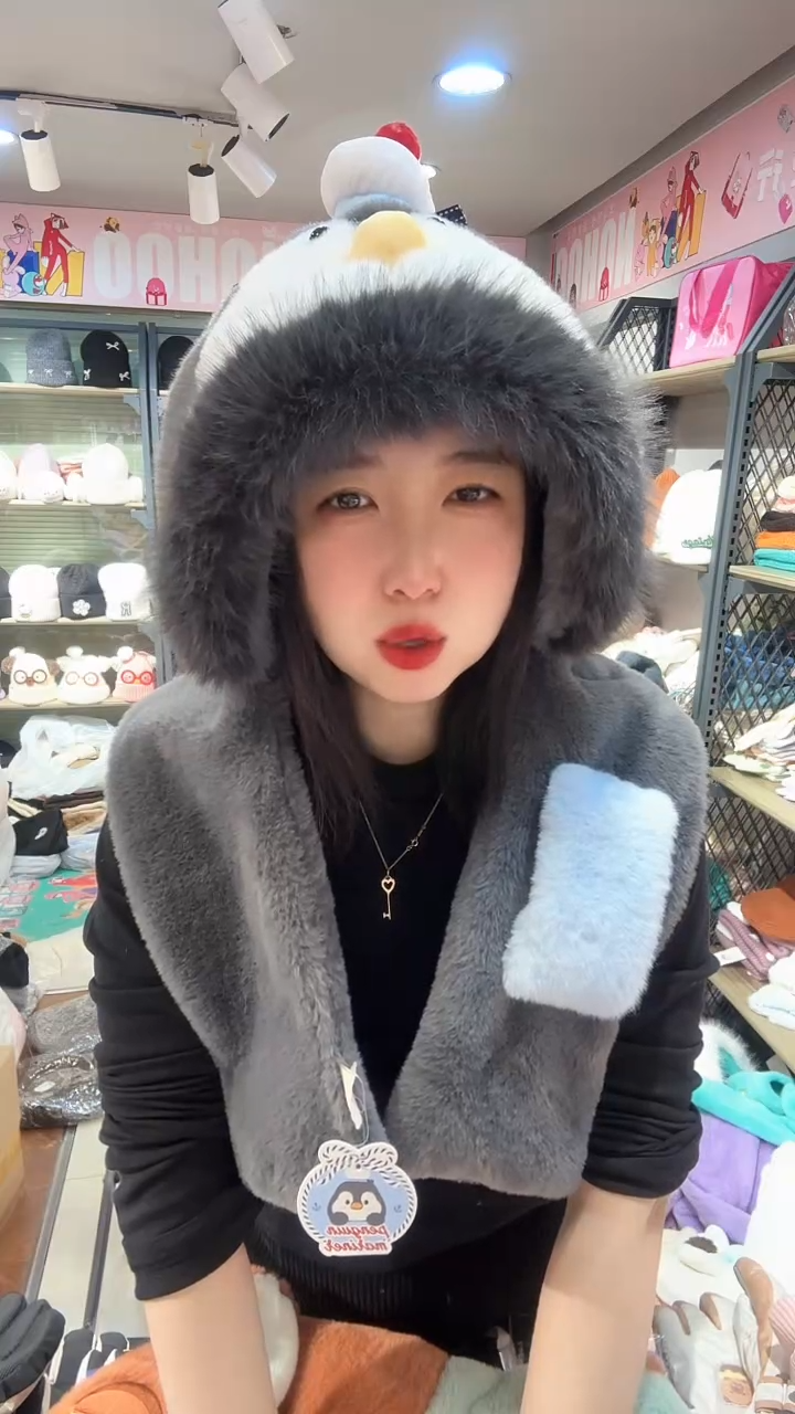 企鹅两件套  灰色