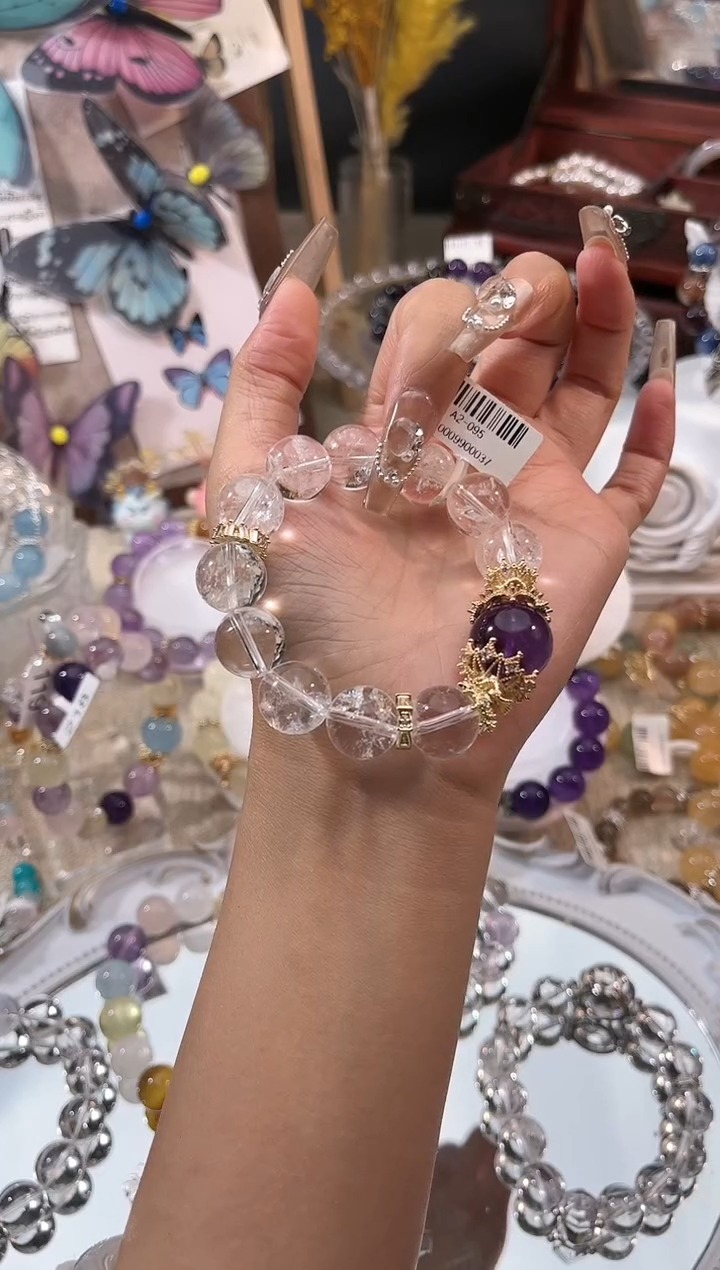 【闪购商品】水晶手链未镶嵌多样性发货颜色微差发其一