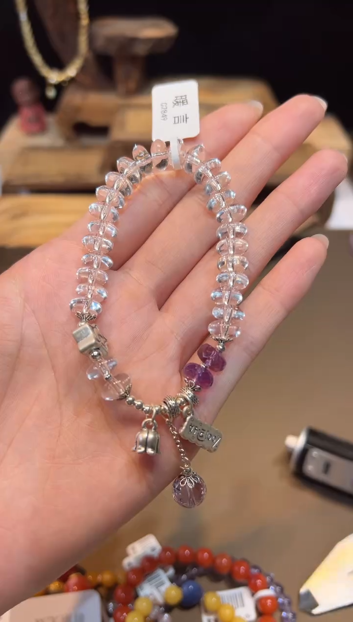 水晶手链未镶嵌手饰@@C2849