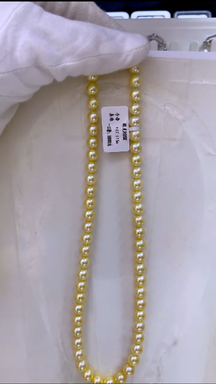 海水珍珠未镶嵌项链rose7-7.5mm