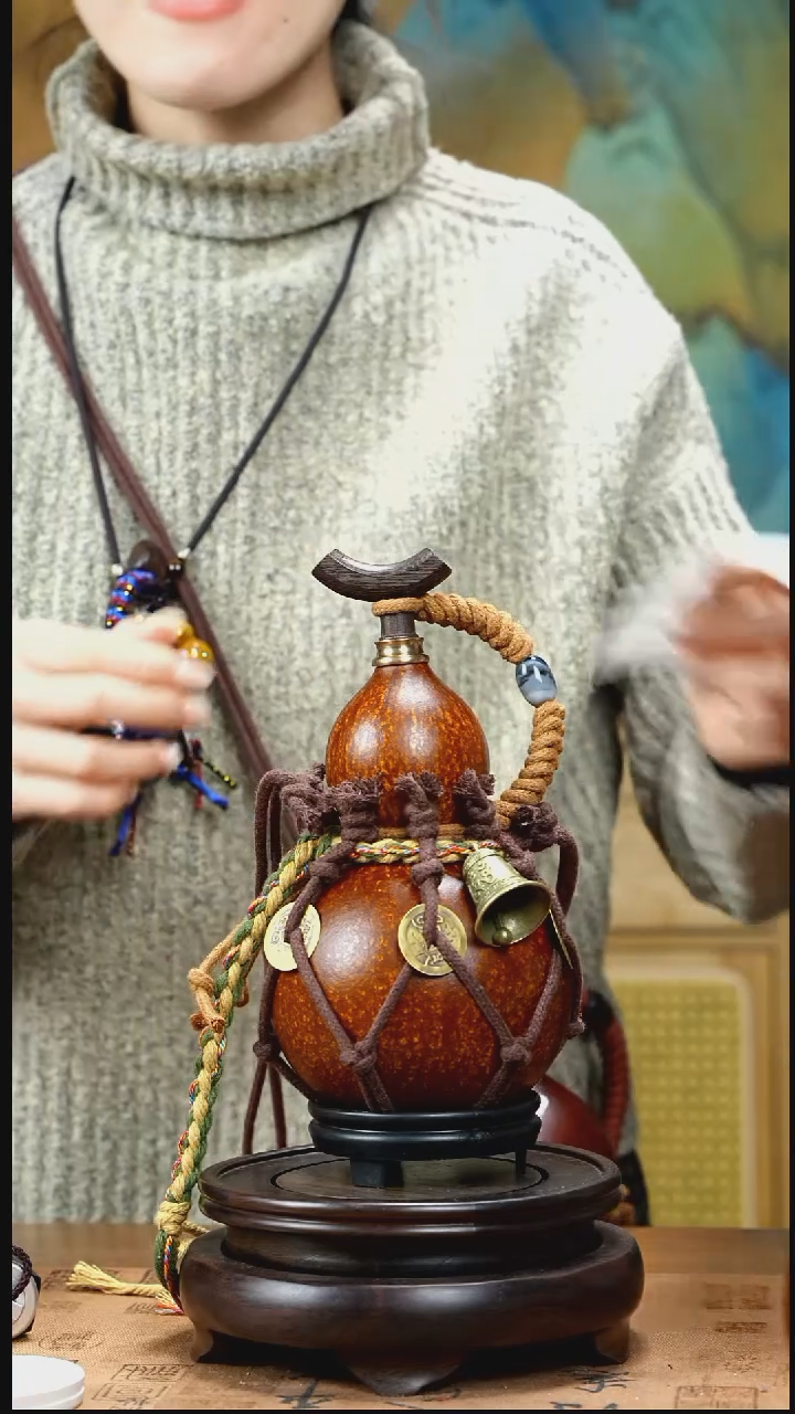 XE109网兜款大漆酒葫芦（现货现发）