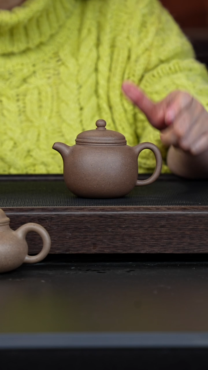 【闪购商品】紫砂茶壶鲨皮青匏尊