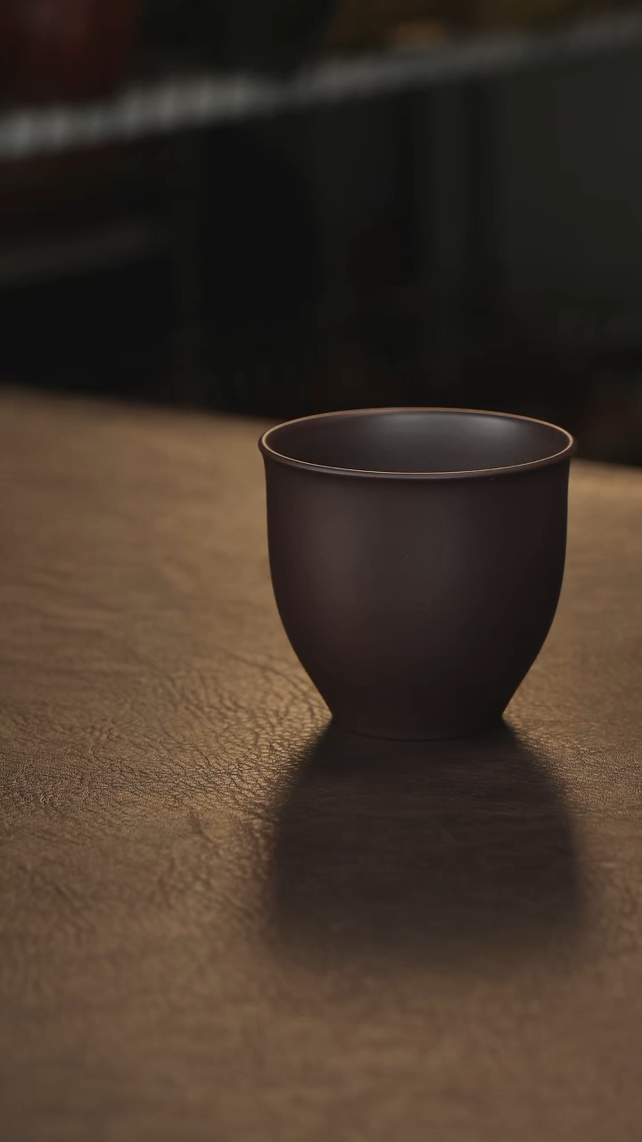 紫砂茶叶罐直播福利老紫泥主人杯