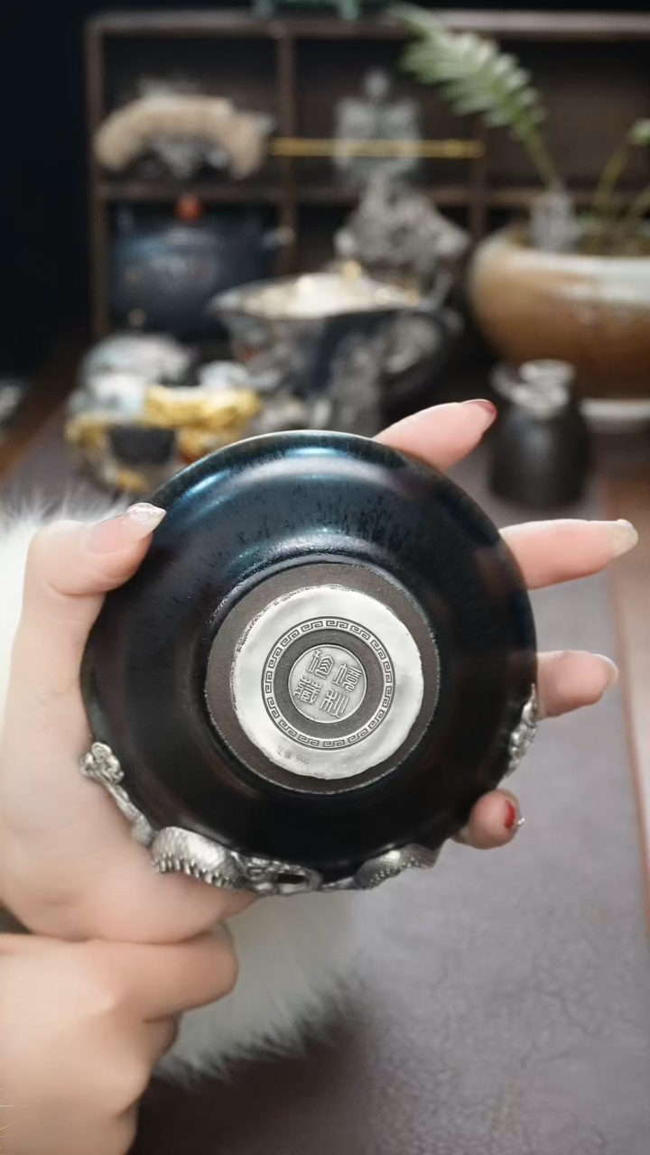 【闪购商品】境秋建盏主人杯高定