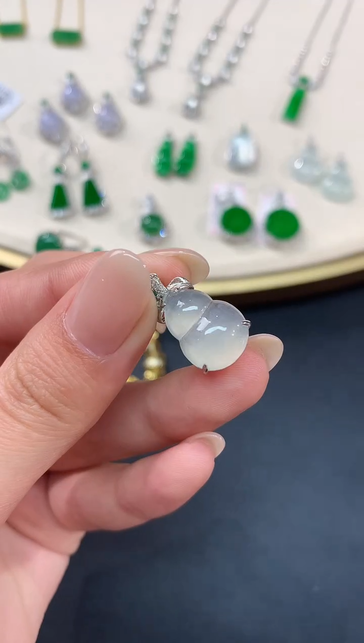 【闪购商品】翡翠吊坠(不含链)18K金镶嵌吊坠A339|1999