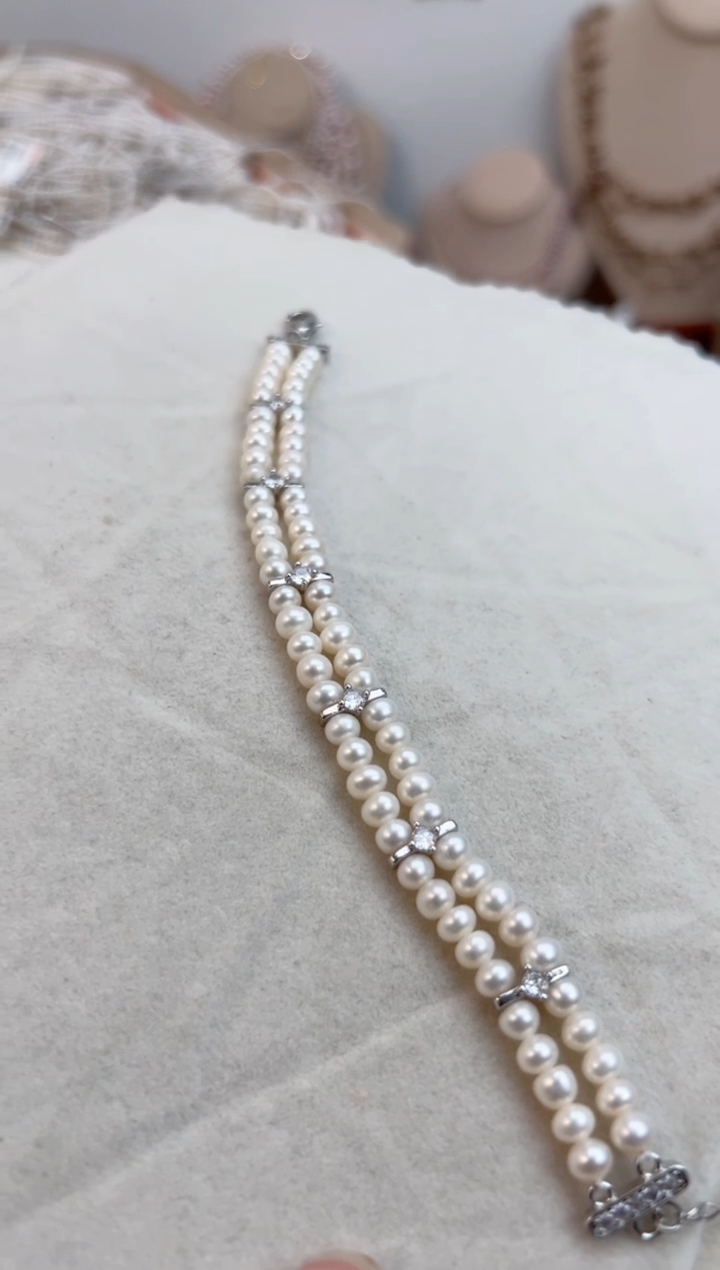 未镶嵌30淡水珍珠言**艳手链