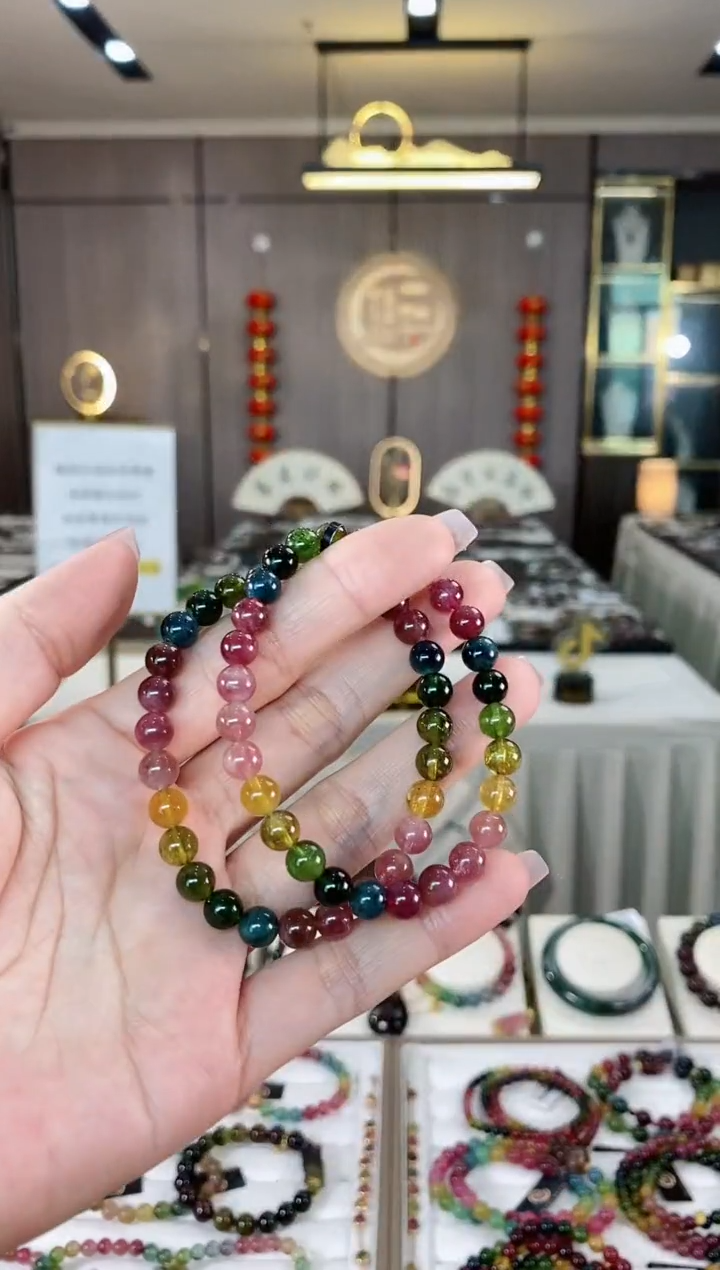 【闪购商品】碧玺单圈手串6mm+未镶嵌（多样性发一条）hon